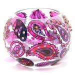 Hand Painted Glass Bowl, Li..