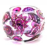 Hand Painted Glass Bowl, Li..