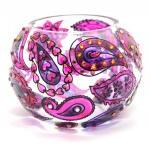 Hand Painted Glass Bowl, Li..