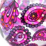Hand Painted Glass Bowl, Li..