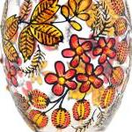 Hand Painted Glass Jar with..