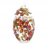 Hand Painted Glass Jar with..