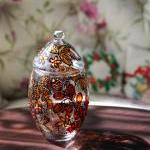 Hand Painted Glass Jar with..