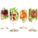 Hand Painted Glass, Summer,..