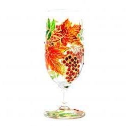 Hand Painted Glass, Autumn, Seasonal Collection 